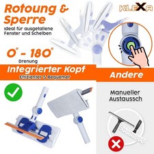 Fensterabzieher Teleskop 4m Scheibenreiniger Fensterwischer Einwascher Abzieher
