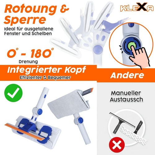 Fensterabzieher teleskop - fensterabzieher, 4m