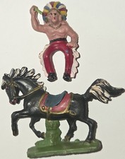 2 x Originaler DDR Indianer,Cowboy der Polnische Joe Black der S Serie+Pferd,LP