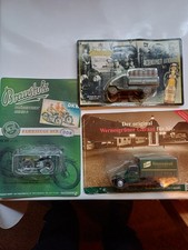 2 Autos, 1 Motorrad  Werbung-Braustolz-Wernesgrüner-Altenburger-orig. verpackt