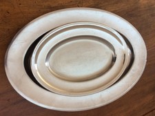 WMF PLATTE CHROMARGAN  klein  29 x 21 cm. PLATTE groß 42 x 28,5 cm. Markenlos