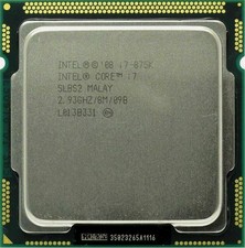 1st Gen Intel Core i7-875K LGA 1156 CPU Processor 2.93GHz 8M Cache Quad-Core
