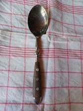 Löffel Bistro Besteck mit schwarzer Griff 1 Stück, gebraucht ,Gebrauchsspuren!