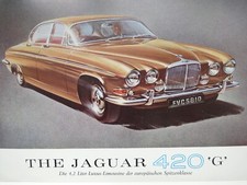 Jaguar 420 G Prospekt Brochure DEUTSCH ! GERMAN ! selten rare