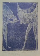 Holzstich Original HANS IM