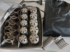 Elektrische Lockenwickler 20 Stück TCM grau-braun - so gut wie ungebraucht!