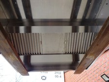 Edelstahl Dunstabzugshaube Gastronomie VA Wandhaube 140cm x 140cm ohne Motor 