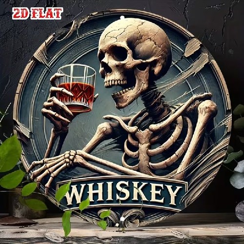 Blechschild rund whiskey - rund,