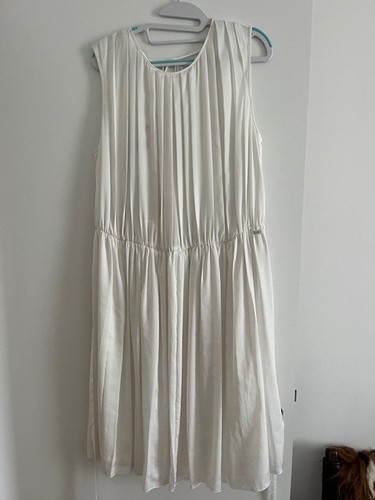 Weißes plisseekleid - weißes,