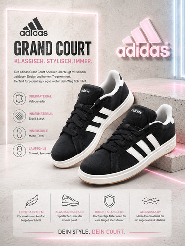 Adidas grand court - adidas, unisex