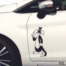 Autoaufkleber Kater Sylvester 50cm ML oder MR S033 Aufkleber in Wunschfarbe