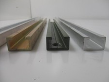 C Schiene Aluminium Kabine Bundeswehr div Längen grün natur gelb elox bis 179 cm