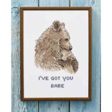 Permin Kreuzstich Stickpackung "Ich habe dich, Baby", Zählmuster, 18x24cm