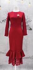 Neu Wanssy Damen langarm Kleid