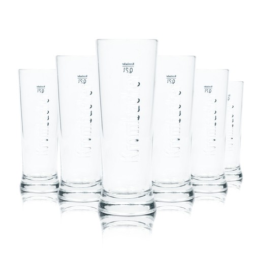 Krombacher bier glas - 6x,