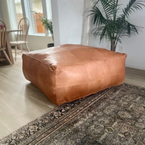 Vintage marokkanischer leder - marokkanischer,