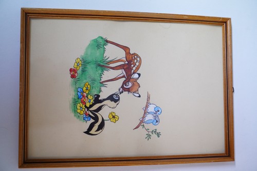 Vintage tierbild rehkitz - vintage,
