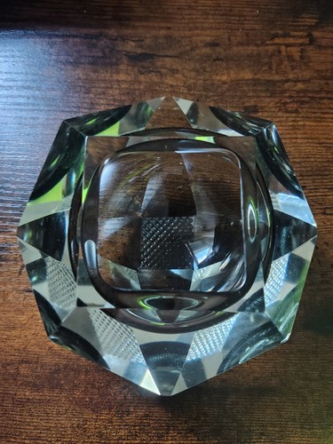 Vintage murano art glass grey - art,