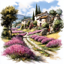 Wandbild Lavendel Provence