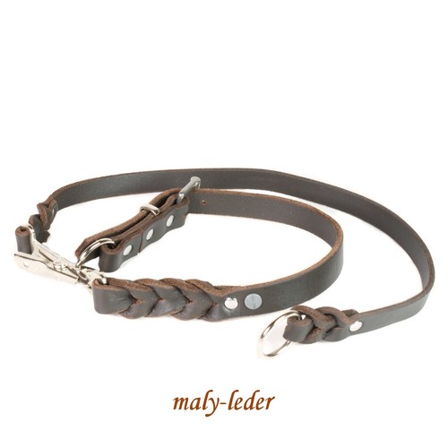 Fettleder befreiungsleine mit - fettleder,