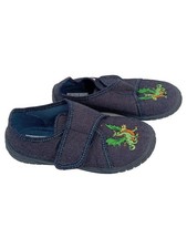 Superfit Hausschuhe Jungen Drache Blau Gr. 29 Klettverschluss Tiermotiv