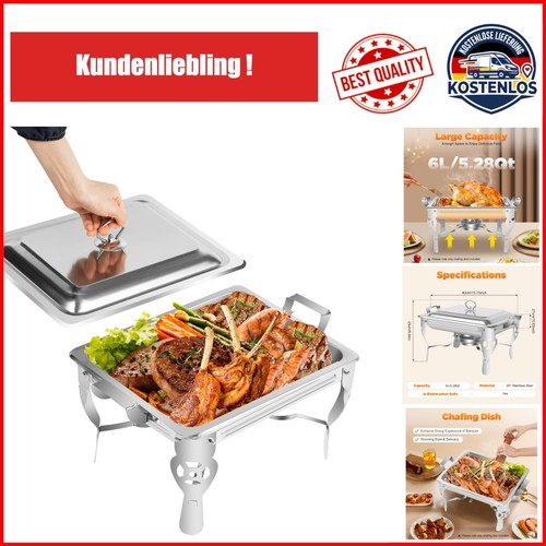 Buffetwärmer edelstahl - 6l,