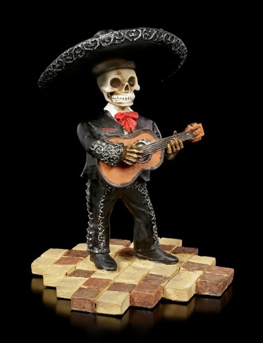 Skelett figur mariachi band - -,
