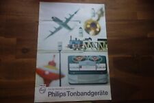 Alter Händler Reklame Werbung PHILIPS Tonbandgerät 11 S. 60er/70er Jahre (?)