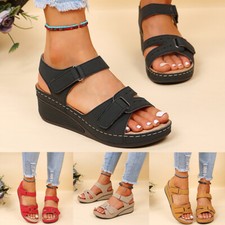 Damen Sandalen Bequeme Hausschuhe Orthopädische Peep Toe Offener Schuhe Sommer