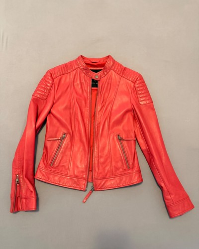 Coole rote lederjacke damen - lederjacke,