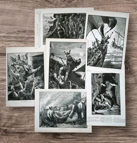 Set antik 1880er - antik, wikinger