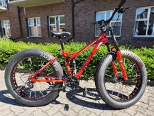 Fat Bike Mountainbike, Vollgefedert, 26 Zoll Reifen, 21-Gang