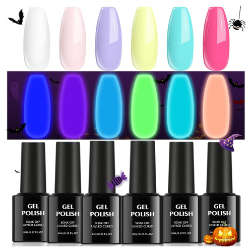 Tomicca gel nagellack set 6 - uv,