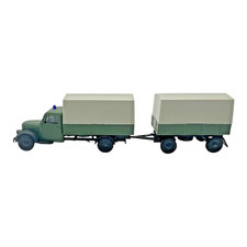1:87 Beka Garant K 30 DL Mannschaftswagen mit Anhänger Pritsche & Plane H0 Model