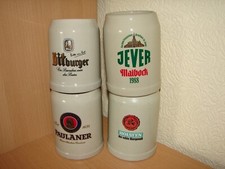 4x Bierkrüge Jever Bitburger