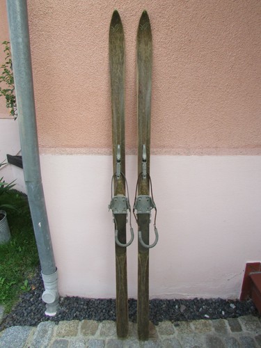 Paar alte holzski - 1, holzskier