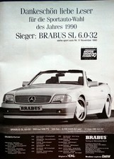 Mercedes Benz Brabus SL 6.0-32, R 129, originale Werbung aus 1990