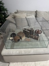 Zwerghamster Käfig mit Zwei Etagen und Zubehör