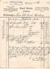 AJ2 Alte Rechnung Emil Dohle