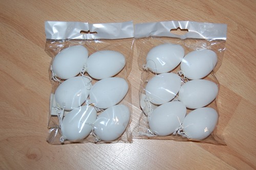 Deko eier weiß ostern - weiß,