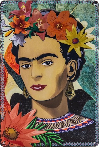 Kunst blechschild frida - kunst, kahlo