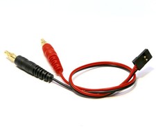 ✅ Ladekabel 4mm Bananen auf JR Stecker Graupner Futaba Robbe Hitec RC Ladegerät