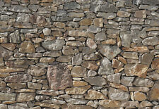 Stone Wall - Fototapete 368 x 254 cm - Steinmauer, Steinwand, Naturstein - Komar