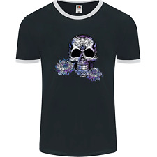 Day Of The Dead Skull DOTD Herren Ringer Maglietta FotL