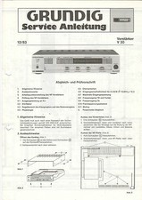 Grundig Service Anleitung Manual V 30  B841