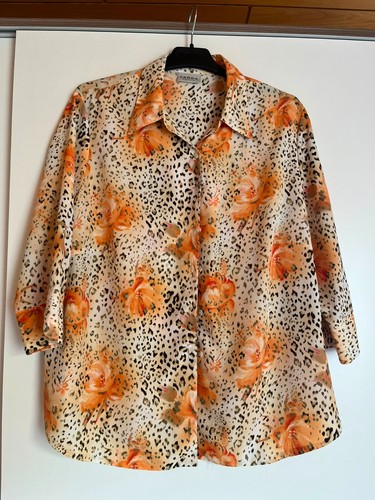 Damen bluse 48 orange - damen, gr.