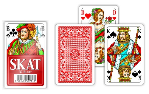 Rot skat spielkarten - skat, 300783