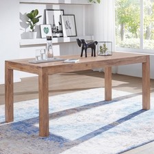 FineBuy Esstisch Massiv 120 x 60 cm Tisch Massivholz Esszimmertisch Küchentisch