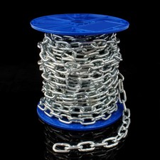 STAHLKETTE Rundstahlkette Eisenkette Gliederkette verzinkt DIN 5685