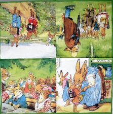 2 Servietten ~ Die Häschenschule 2. Klasse Ostern Hasen Rarität